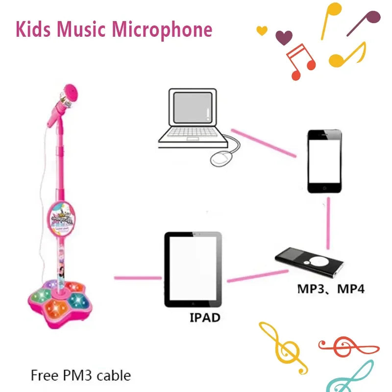 Kids Microphone with Light Stand – Turn Every Child into a Star!
