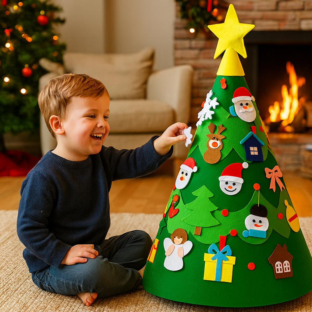 Montessori 3D Felt Christmas Tree
