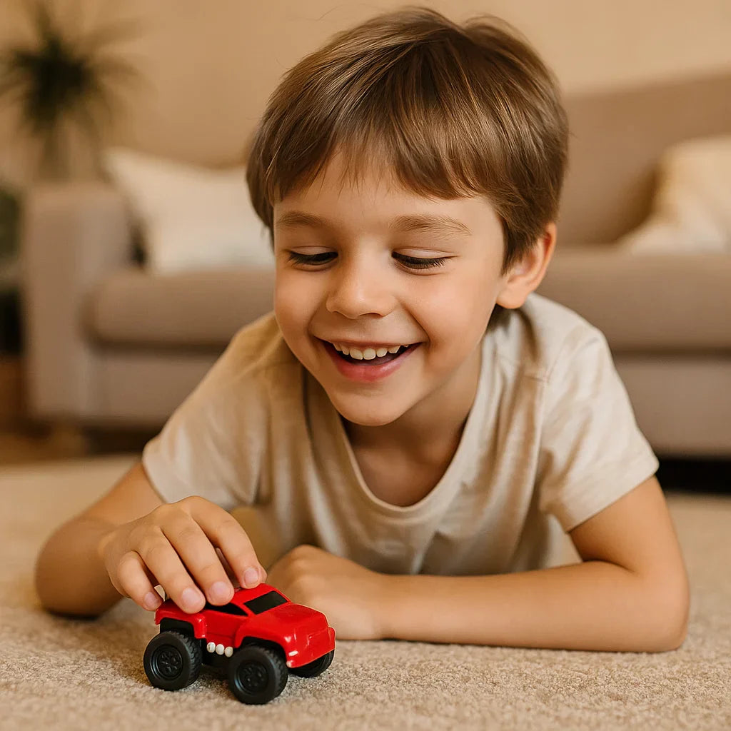 Mini Toy Cars for Toddlers ⎜ Inertial Vehicles for Indoor Crawling Play and Early Motor Skill Development