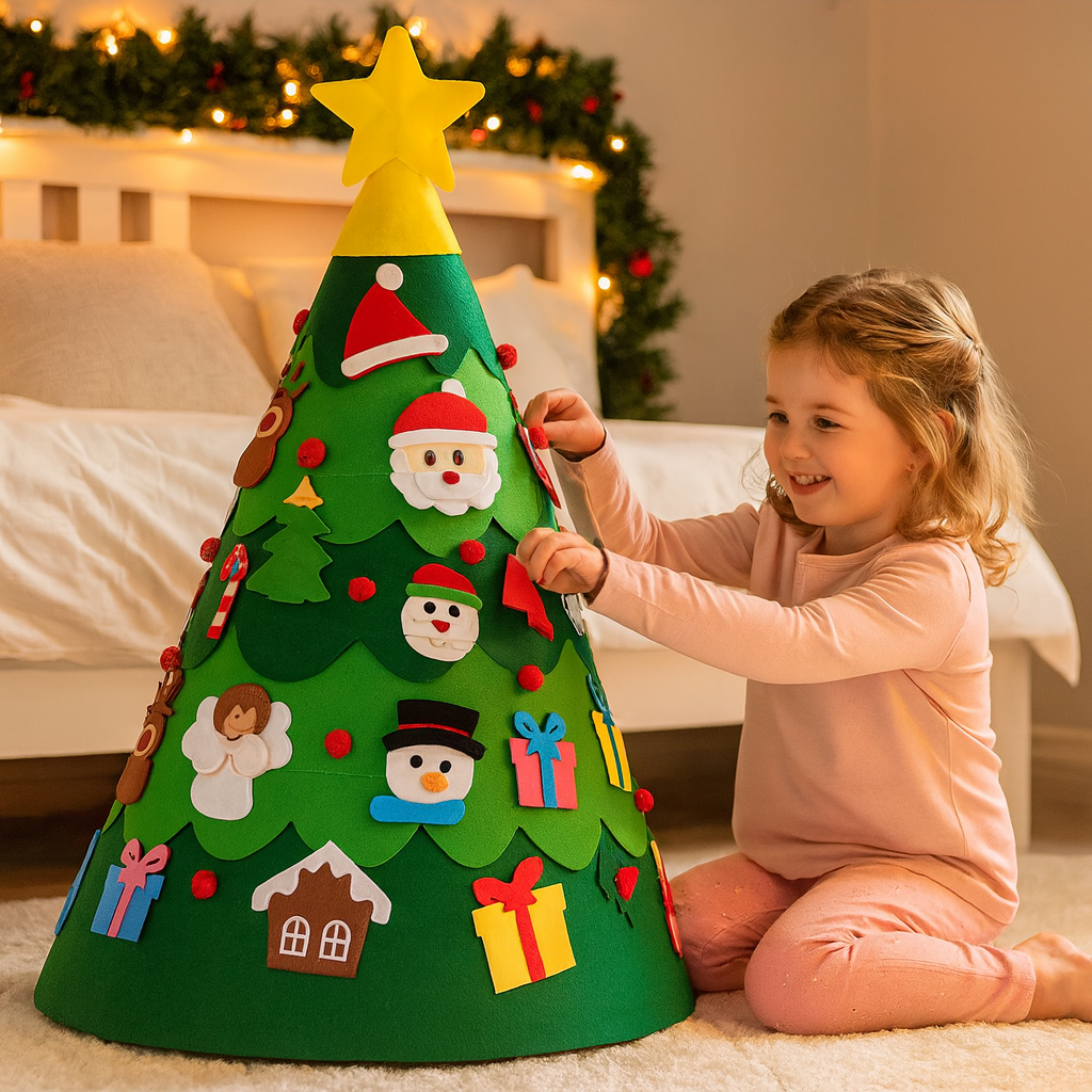 Montessori 3D Felt Christmas Tree