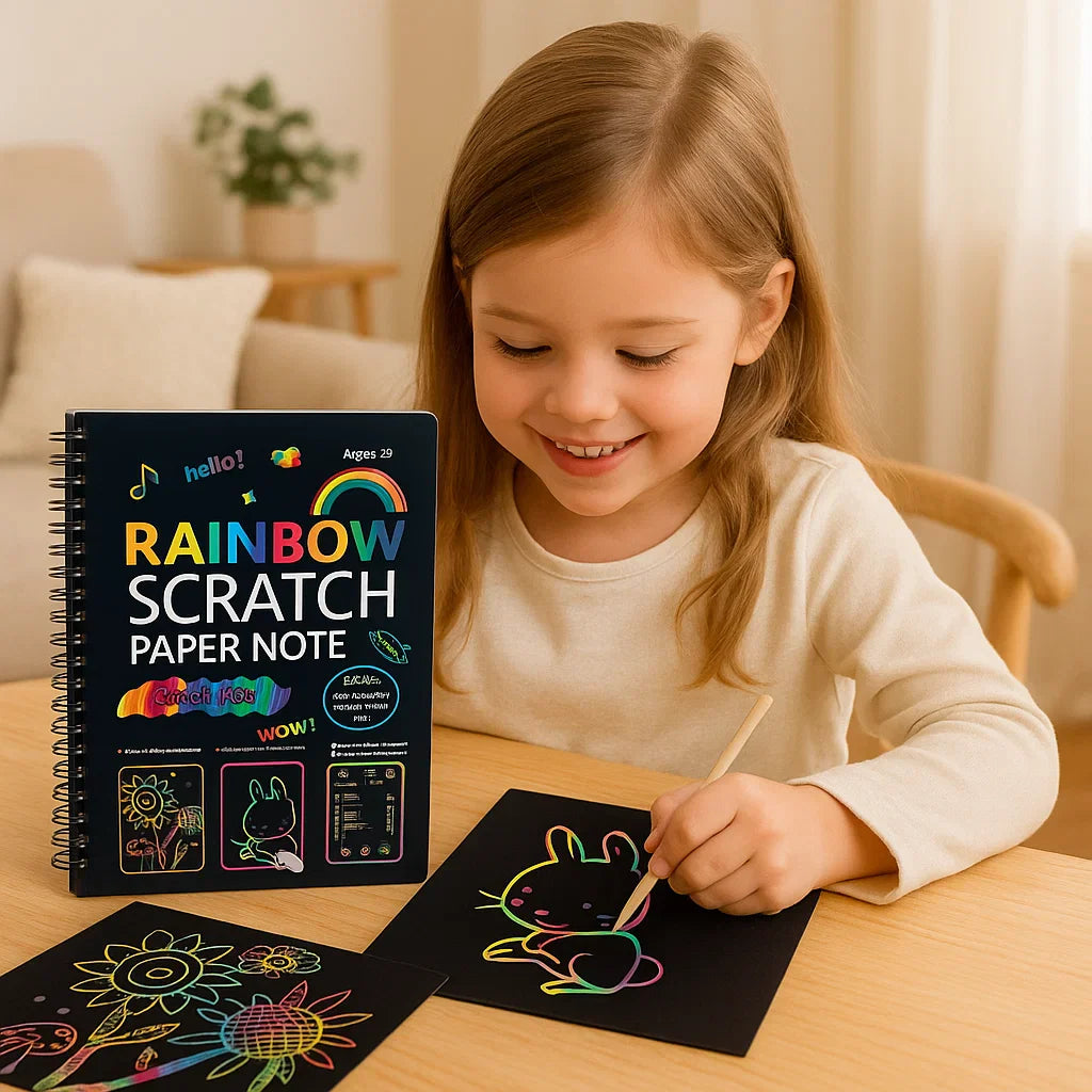 Magical Rainbow Scratch Paper
