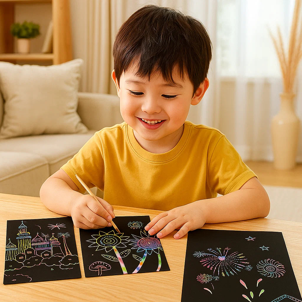 Magical Rainbow Scratch Paper
