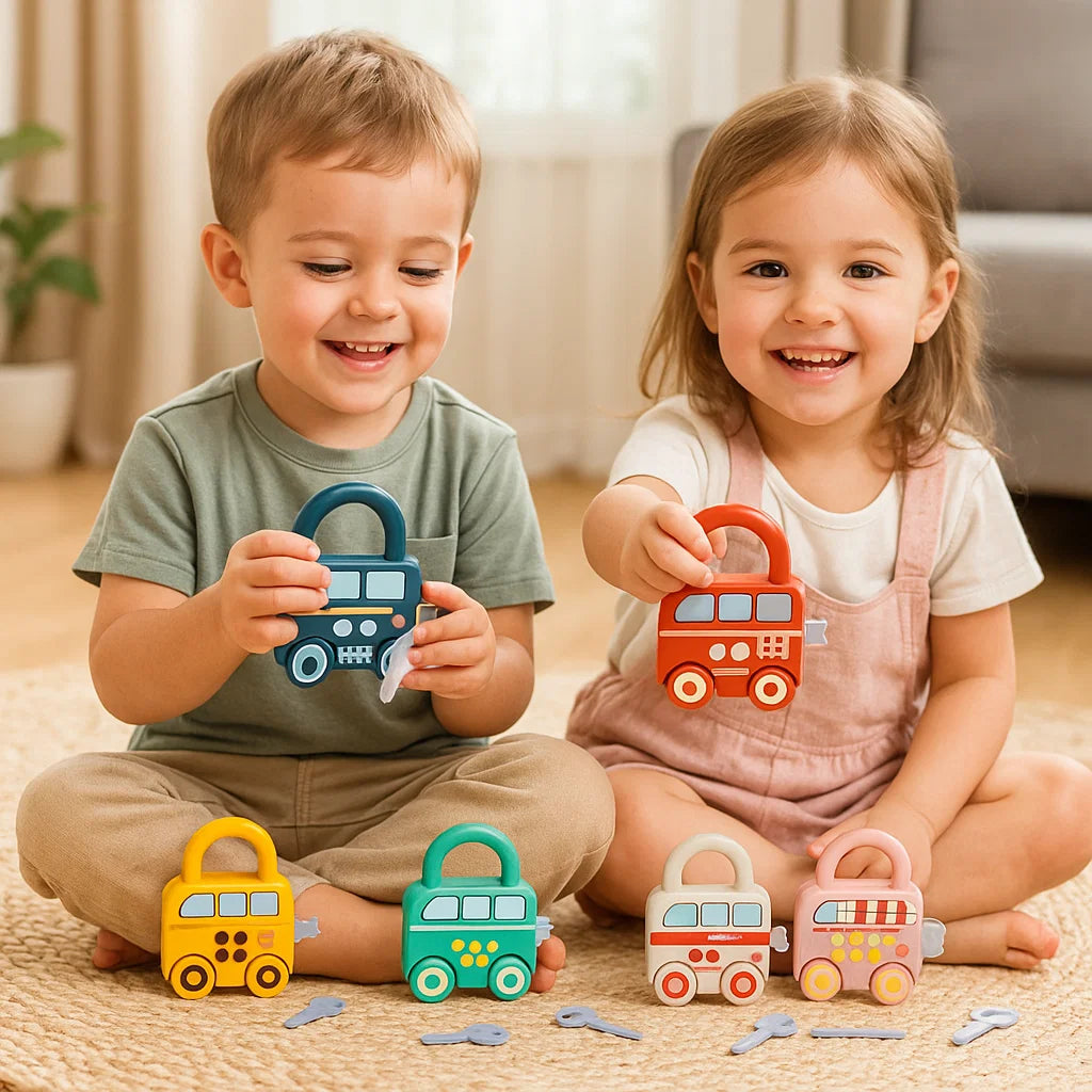 Montessori Key and Lock – Patterns & Colors Toy