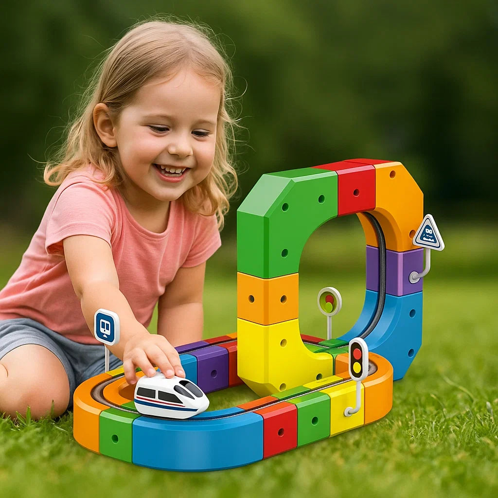 Magic Cube Train Track – Kids Toy