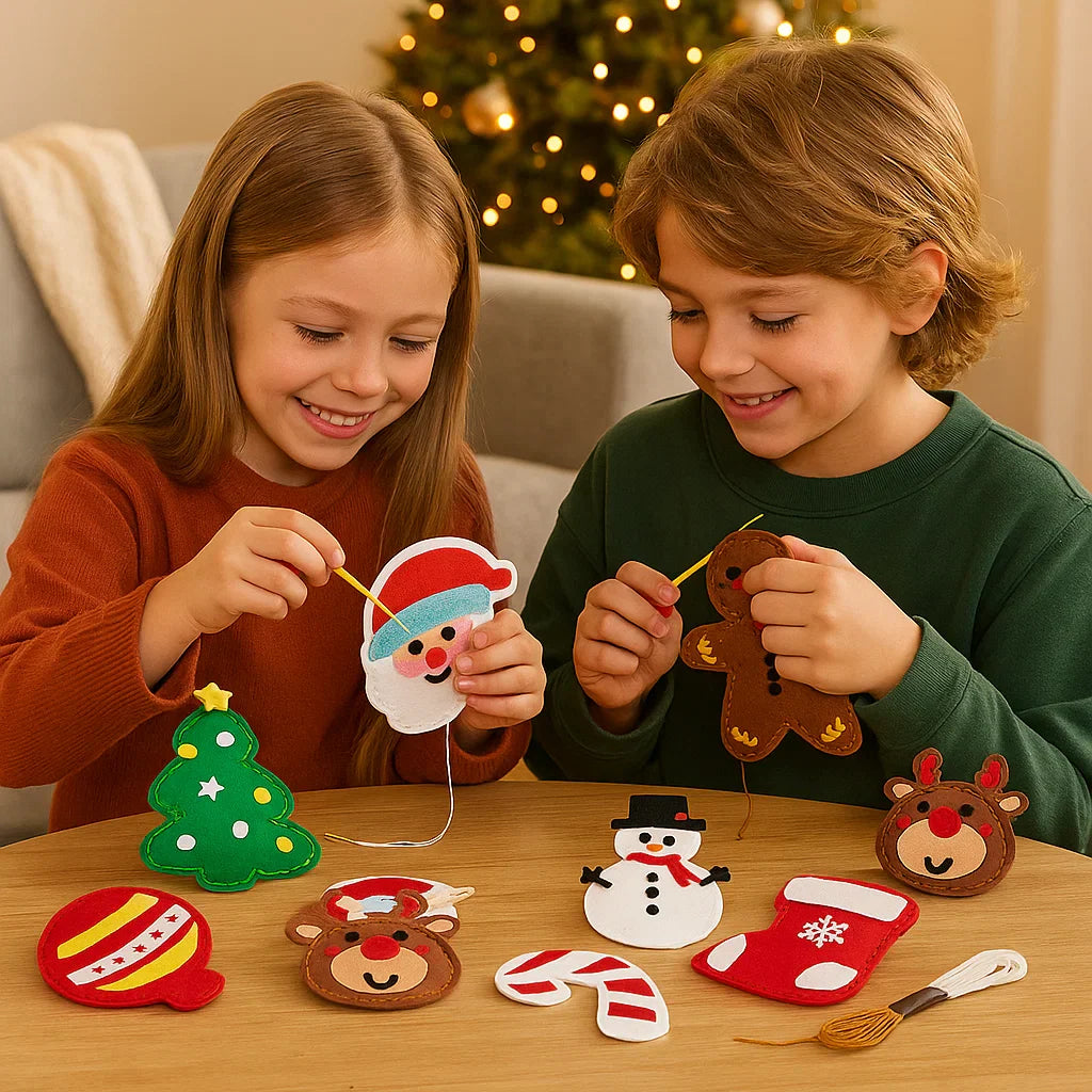 Safe Felt Christmas Set for DIY Sewing